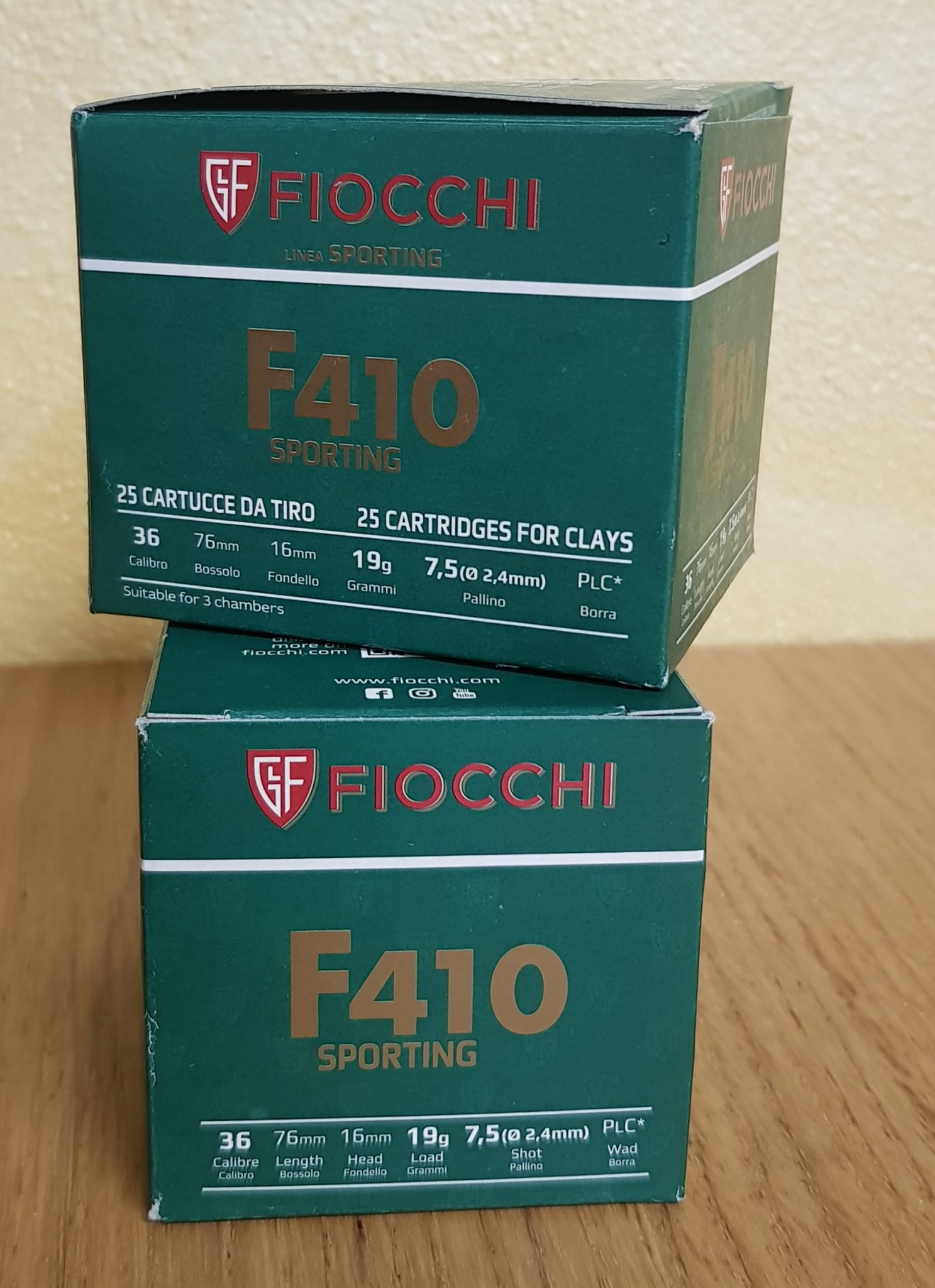 FIOCCHI CARTUCCE F410 SPORTING CAL 410 FIOCCHI CARTUCCE F410 SPORTING CAL 410