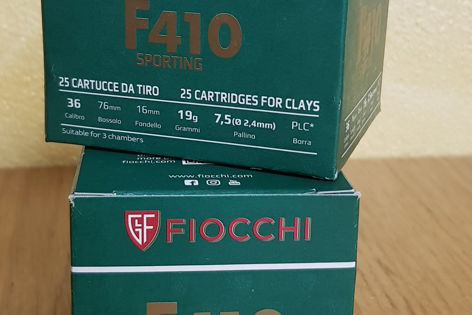 FIOCCHI CARTUCCE F410 SPORTING CAL 410 FIOCCHI CARTUCCE F410 SPORTING CAL 410