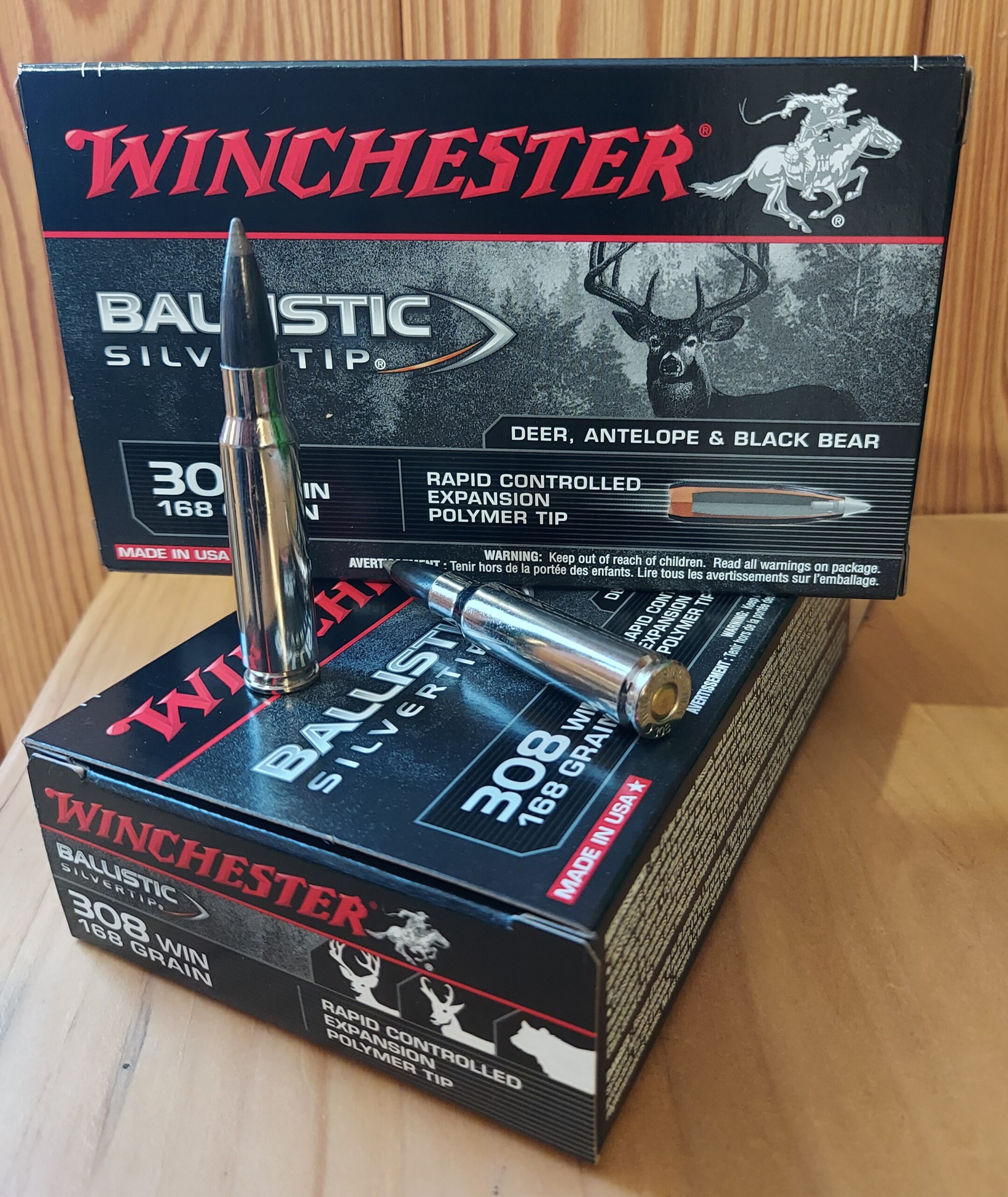MUNIZIONI WINCHESTER CAL. 308 WIN GRANI 168 BALLISTIC SILVERTIP